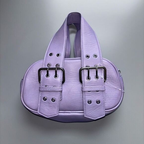 Free people say yes leather purse tote lavender purple new - Picture 16 of 16